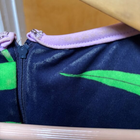 VINTAGE Jeannene Booher Tropical Jersey Dress - Picture 4 of 10